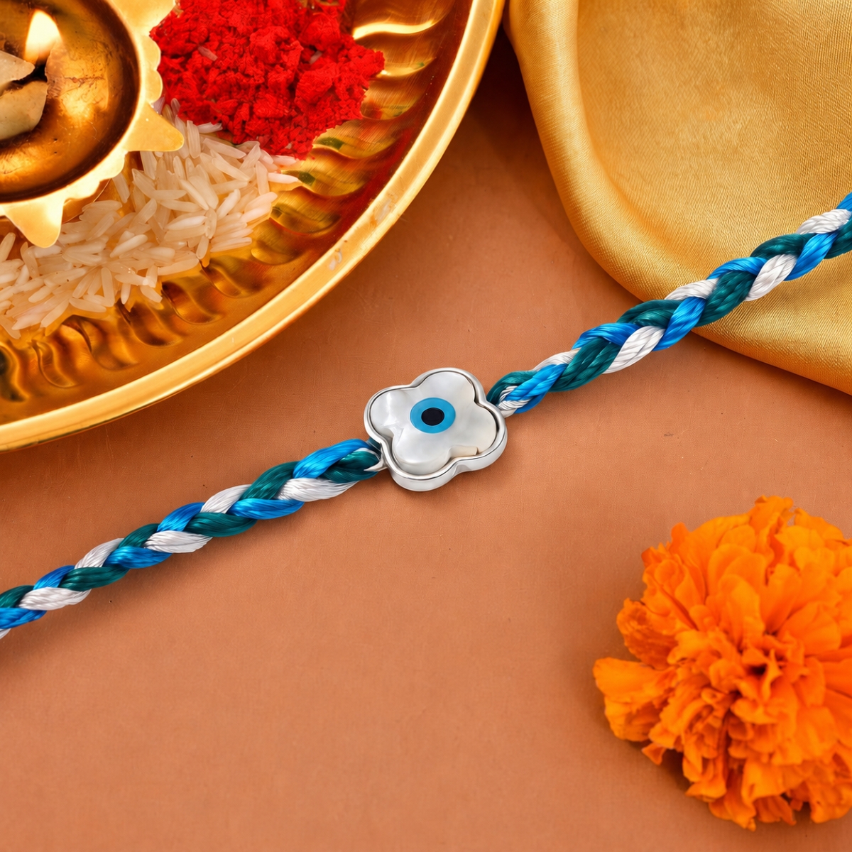 925 Sterling Silver Evil Eye Rakhi